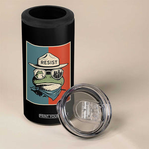Resist Frog Meme 4 in 1 Can Cooler Tumbler Portland Vintage Aesthetic Gift TS12 Print Your Wear