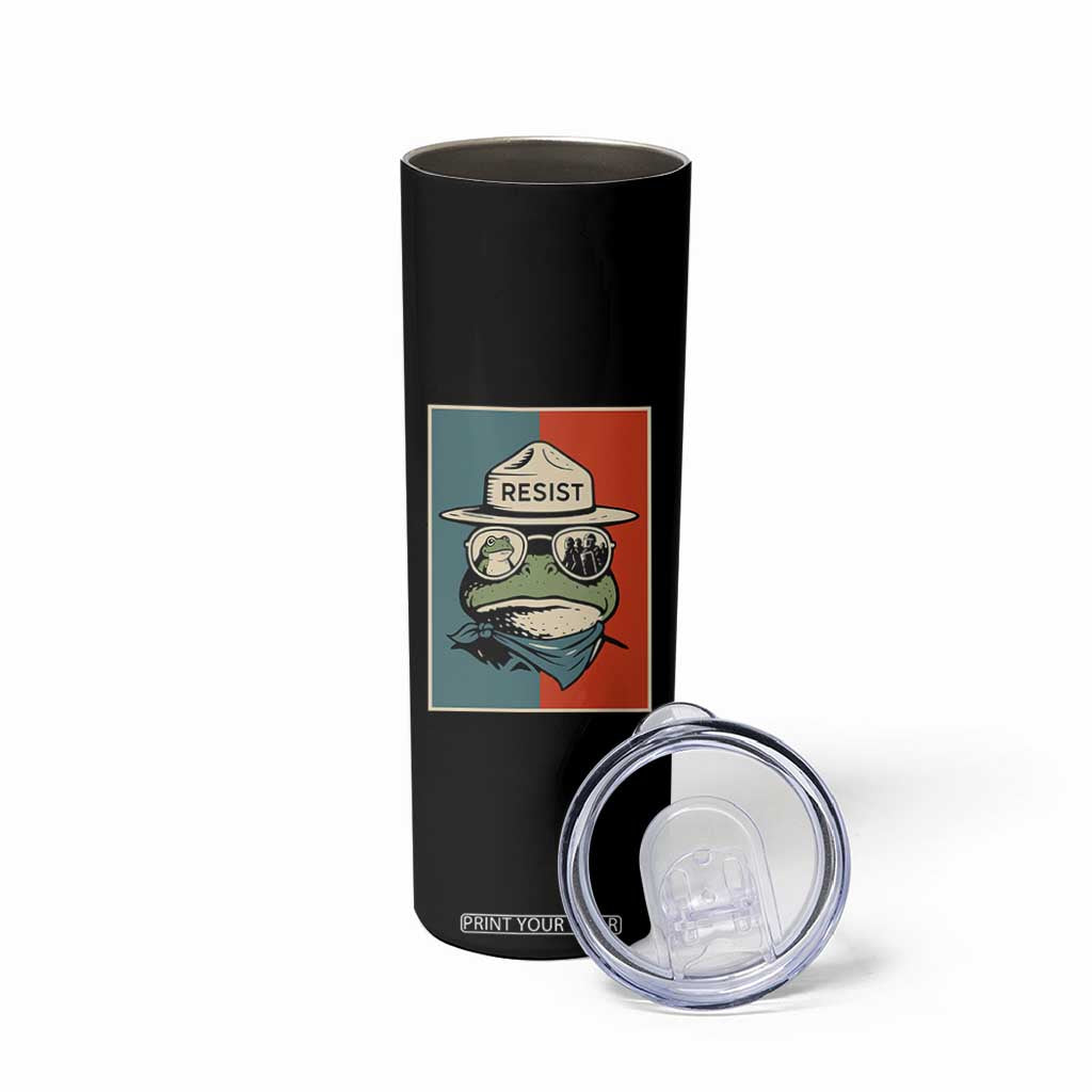 Resist Frog Meme Skinny Tumbler Portland Vintage Aesthetic Gift TS12 Print Your Wear