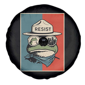 Resist Frog Meme Spare Tire Cover Portland Vintage Aesthetic Gift - Print Your Wear