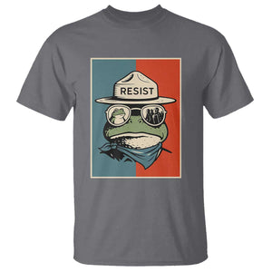 Resist Frog Meme T Shirt Portland Vintage Aesthetic Gift TS12 Charcoal Print Your Wear