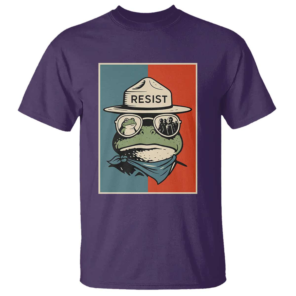 Resist Frog Meme T Shirt Portland Vintage Aesthetic Gift TS12 Purple Print Your Wear