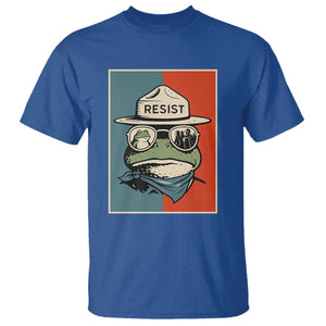 Resist Frog Meme T Shirt Portland Vintage Aesthetic Gift TS12 Royal Blue Print Your Wear