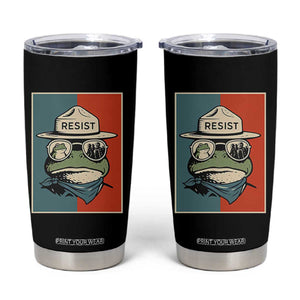 Resist Frog Meme Tumbler Cup Portland Vintage Aesthetic Gift - Print Your Wear