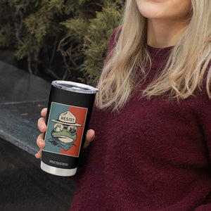 Resist Frog Meme Tumbler Cup Portland Vintage Aesthetic Gift - Print Your Wear