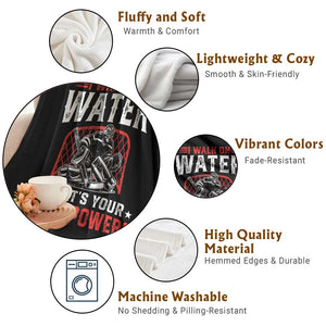 I Walk On Water Whats Your Superpower Throw Blanket Funny Ice Hockey Gift TS12 Print Your Wear