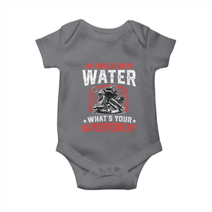 I Walk On Water Whats Your Superpower Baby Onesie Funny Ice Hockey Gift TS12 Charcoal Print Your Wear