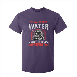 I Walk On Water Whats Your Superpower T Shirt For Kid Funny Ice Hockey Gift TS12 Purple Print Your Wear