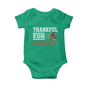 Thankful For Hockey Baby Onesie Funny Thanksgiving Ice Hockey Gift TS12 Irish Green Print Your Wear