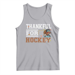 Thankful For Hockey Tank Top Funny Thanksgiving Ice Hockey Gift TS12 Athletic Heather Print Your Wear