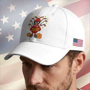 Funny Turkey Ice Hockey Gift Baseball Cap Thankful For Hockey TS12 Print Your Wear
