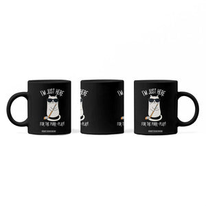 Im Just Here For The Purr Play Coffee Mug Funny Cat Hockey Gift TS12 Print Your Wear