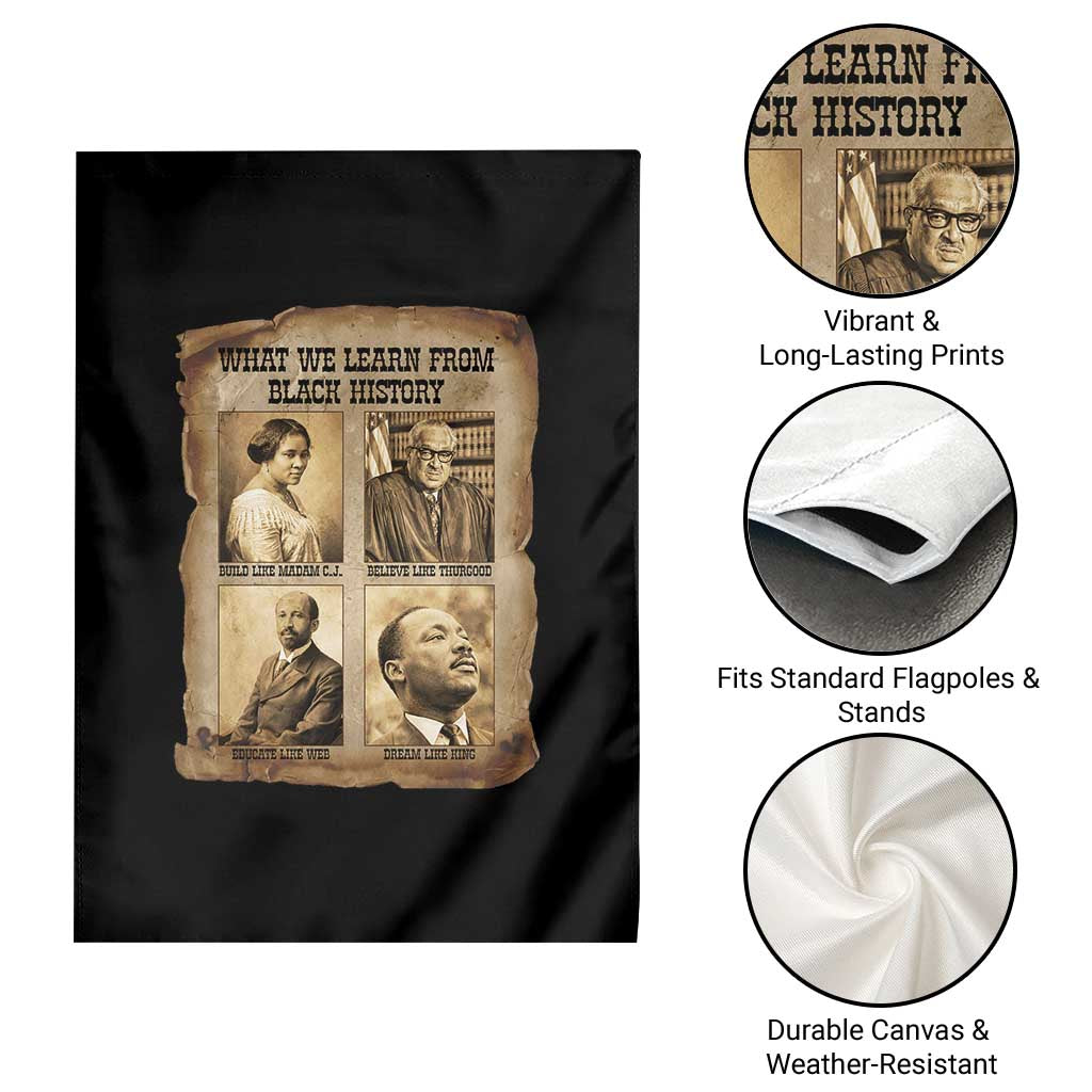 What We Learn From Black History Garden Flag Iconic African American Figures TS12 Print Your Wear