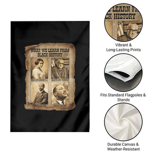 What We Learn From Black History Garden Flag Iconic African American Figures TS12 Print Your Wear