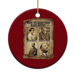 What We Learn From Black History Ceramic Ornament Iconic African American Figures TS12 1pc Red Print Your Wear