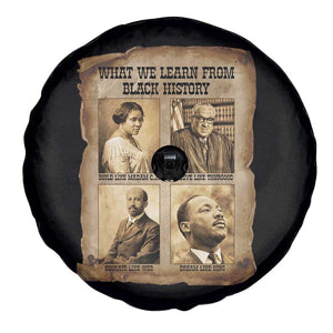 What We Learn From Black History Spare Tire Cover Iconic African American Figures TS12 Print Your Wear