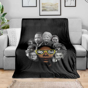 My Roots Black History Leaders Throw Blanket African American Heritage TS12 Print Your Wear