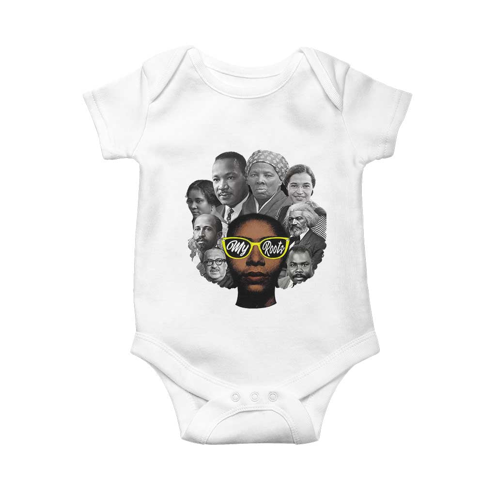 My Roots Black History Leaders Baby Onesie African American Heritage TS12 White Print Your Wear