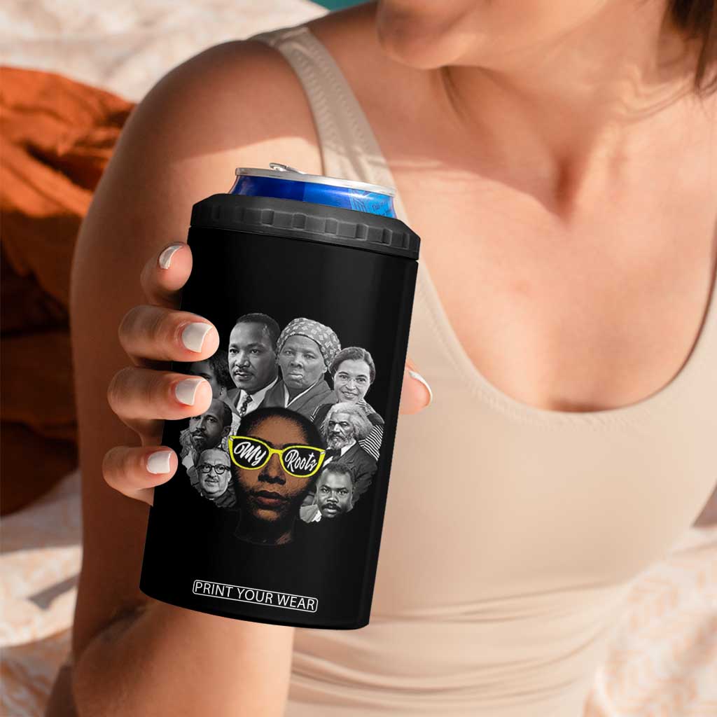 My Roots Black History Leaders 4 in 1 Can Cooler Tumbler African American Heritage TS12 Print Your Wear