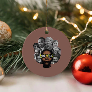 My Roots Black History Leaders Ceramic Ornament African American Heritage TS12 1pc Mocha Print Your Wear