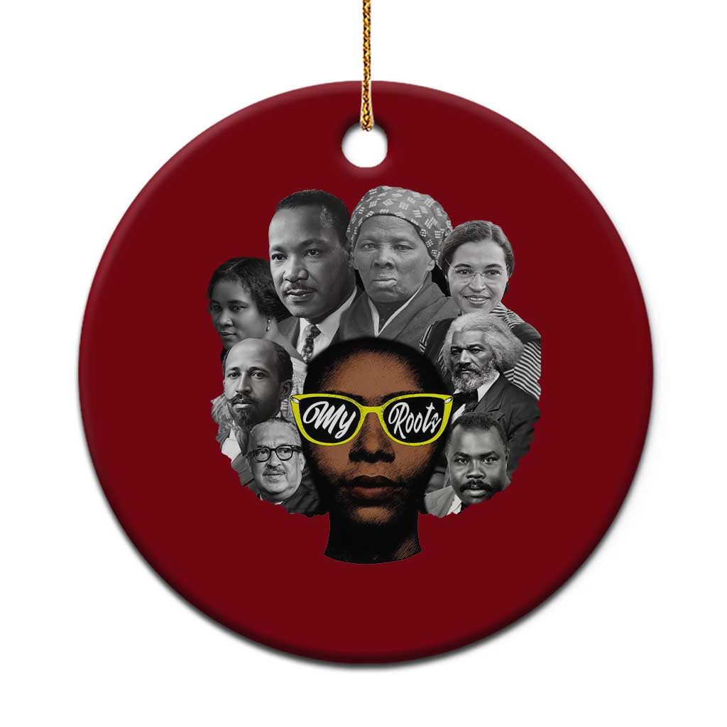 My Roots Black History Leaders Ceramic Ornament African American Heritage TS12 1pc Red Print Your Wear