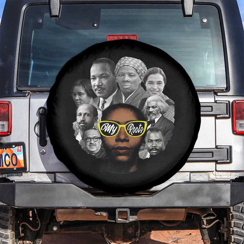 My Roots Black History Leaders Spare Tire Cover African American Heritage TS12 No hole Black Print Your Wear