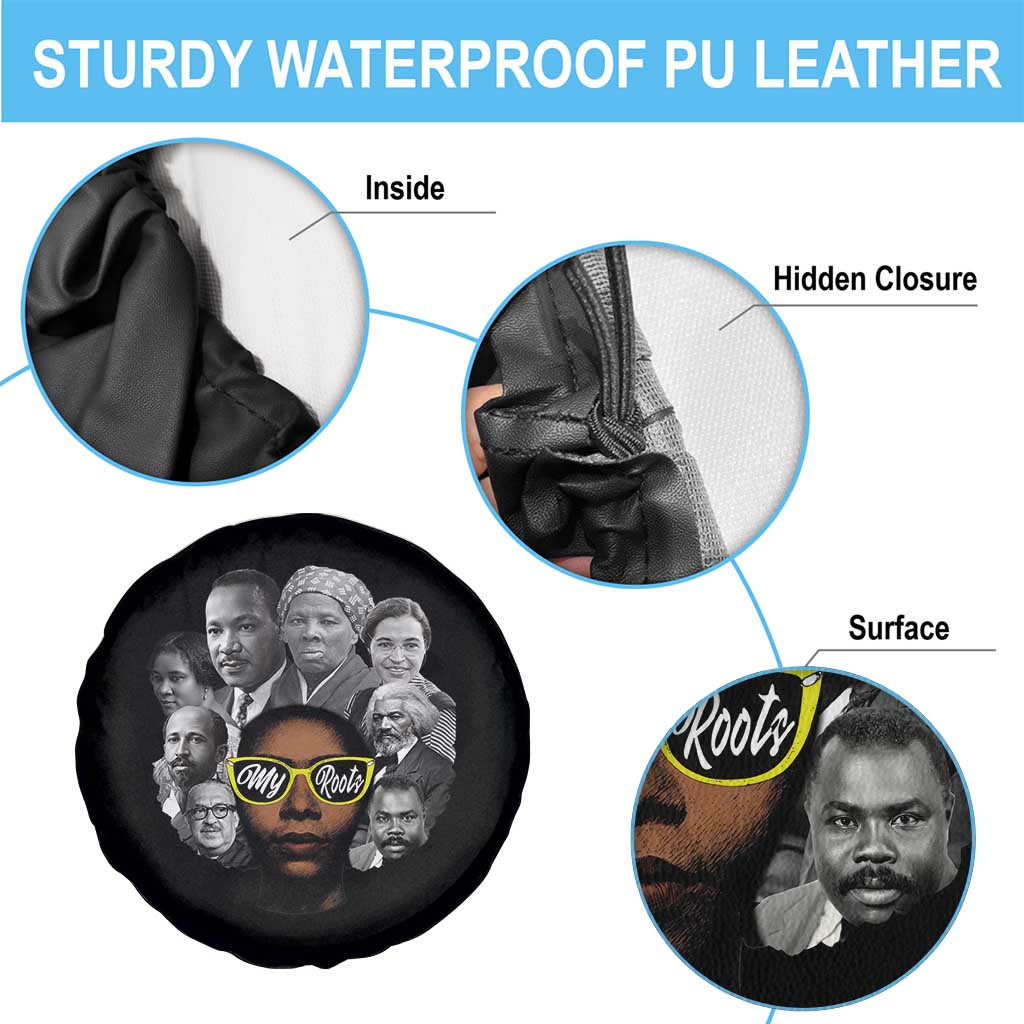 My Roots Black History Leaders Spare Tire Cover African American Heritage TS12 Print Your Wear