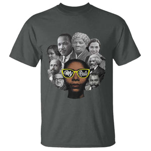 My Roots Black History Leaders T Shirt African American Heritage TS12 Dark Heather Print Your Wear