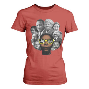 My Roots Black History Leaders T Shirt For Women African American Heritage TS12 Red Print Your Wear