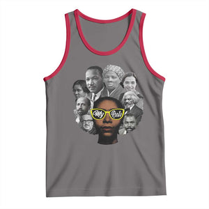 My Roots Black History Leaders Tank Top African American Heritage TS12 Deep Heather Red Print Your Wear