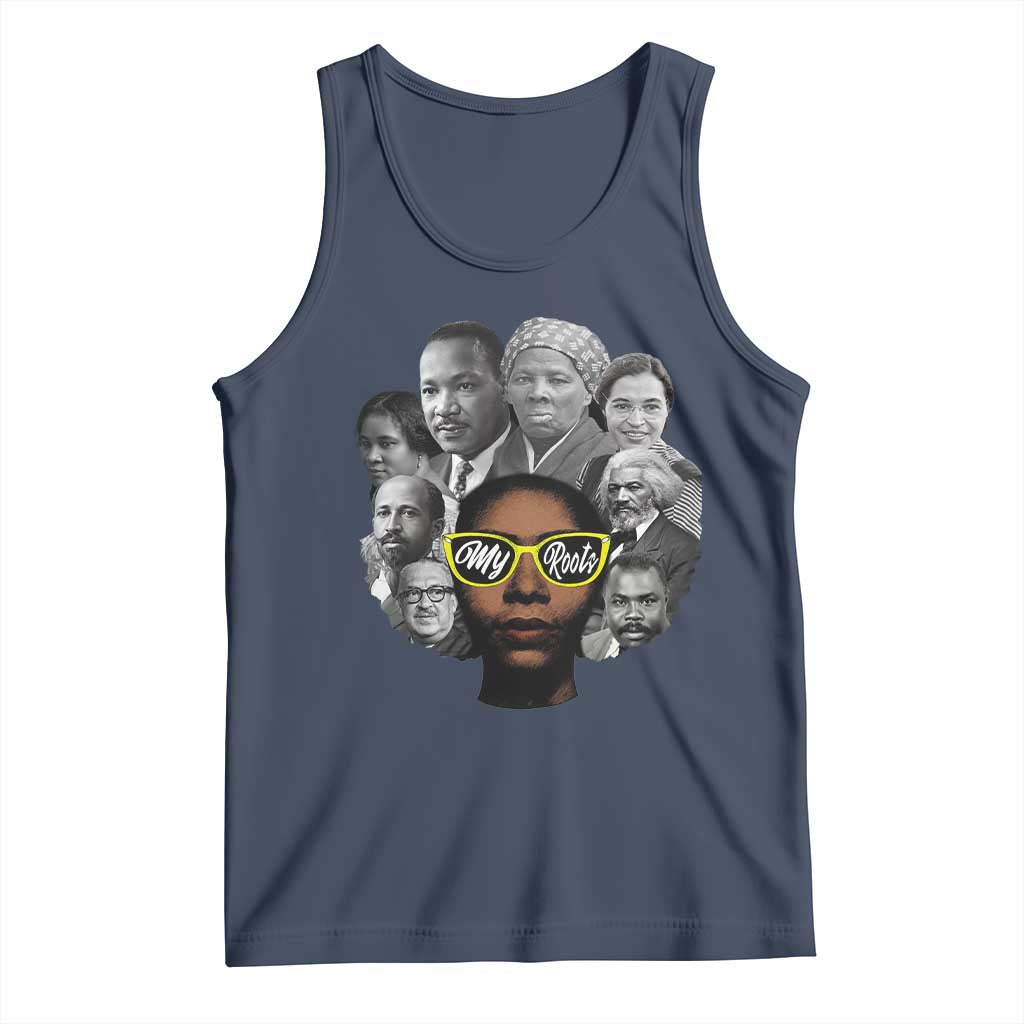 My Roots Black History Leaders Tank Top African American Heritage TS12 Navy Print Your Wear