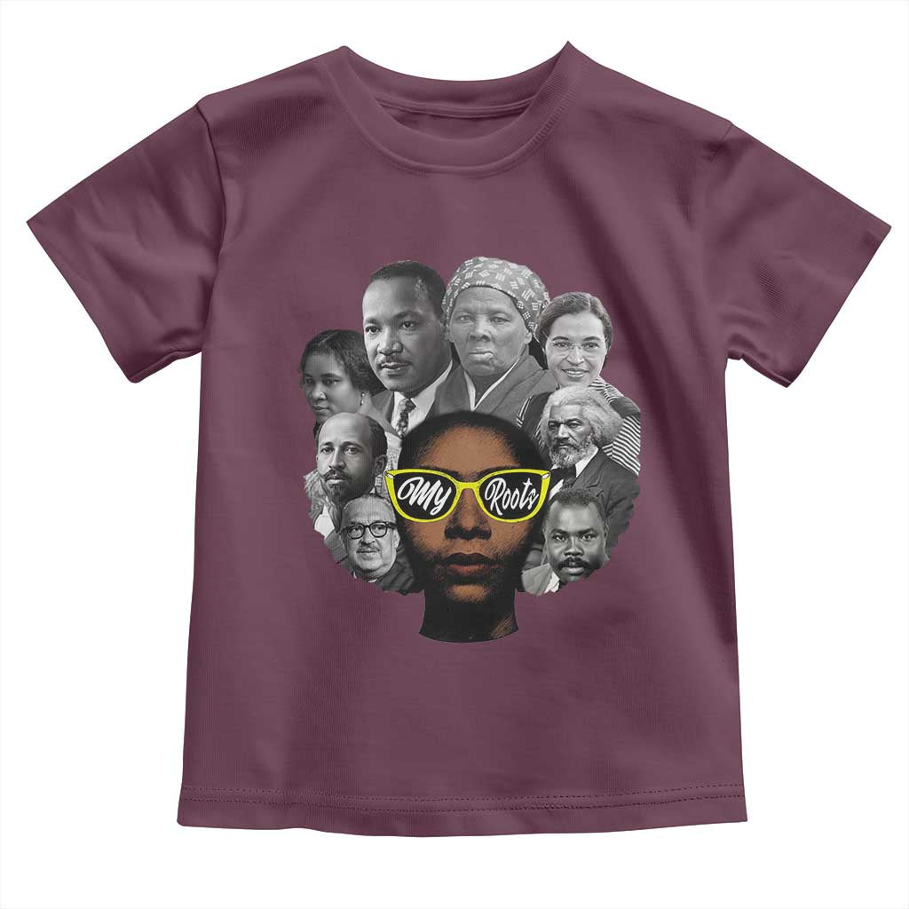 My Roots Black History Leaders Toddler T Shirt African American Heritage TS12 Maroon Print Your Wear