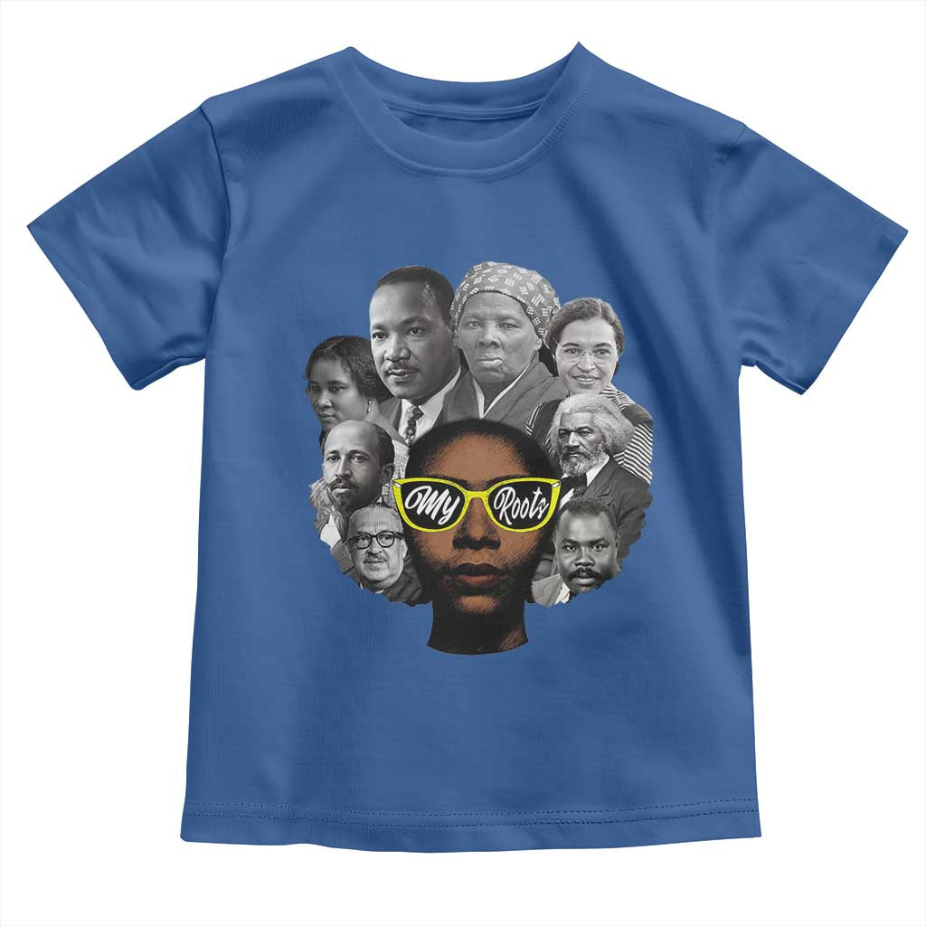 My Roots Black History Leaders Toddler T Shirt African American Heritage TS12 Royal Blue Print Your Wear