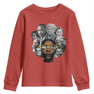 My Roots Black History Leaders Youth Sweatshirt African American Heritage TS12 Red Print Your Wear