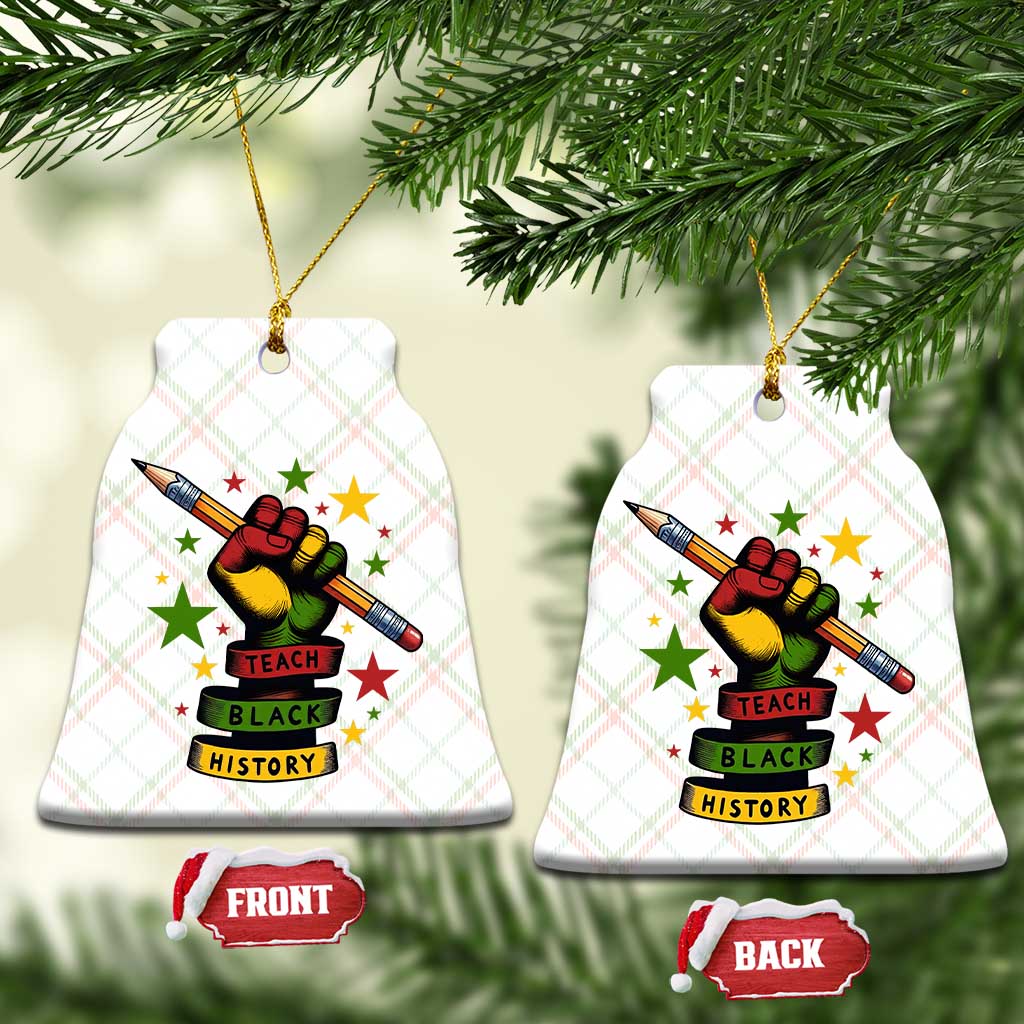 Teach Black History Education Pride Ceramic Ornament Black History Month TS12 Print Your Wear