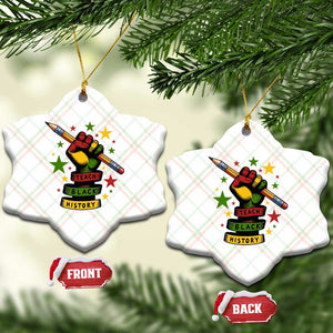 Teach Black History Education Pride Ceramic Ornament Black History Month TS12 Print Your Wear
