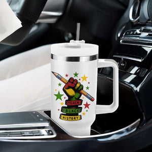 Teach Black History Education Pride Tumbler With Handle Black History Month TS12 Print Your Wear