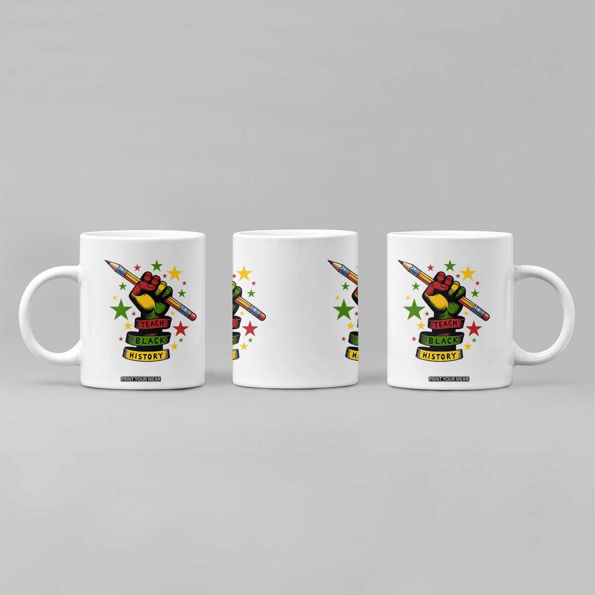 Teach Black History Education Pride Coffee Mug Black History Month TS12 Print Your Wear