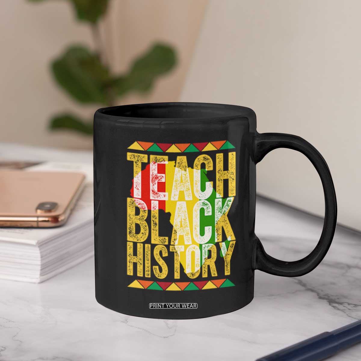 Teach Black History Coffee Mug Black History Month Gift For Teachers TS12 Print Your Wear