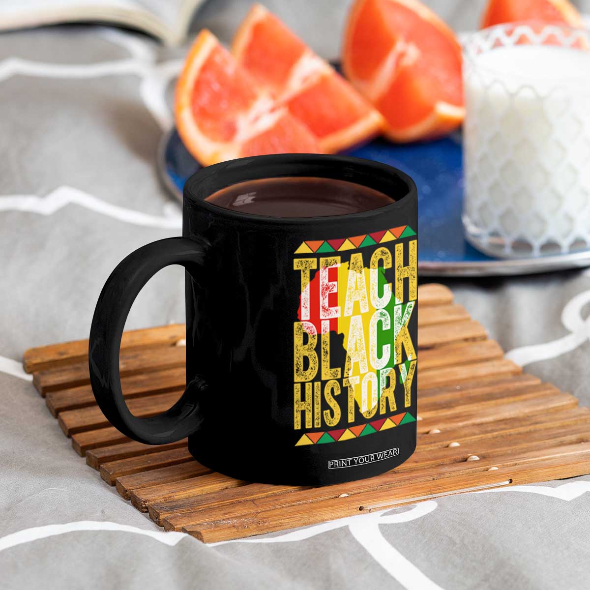 Teach Black History Coffee Mug Black History Month Gift For Teachers TS12 Print Your Wear