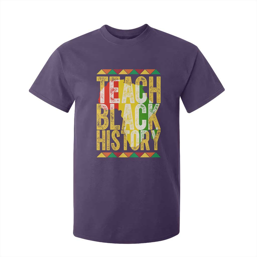 Teach Black History T Shirt For Kid Black History Month Gift For Teachers TS12 Purple Print Your Wear