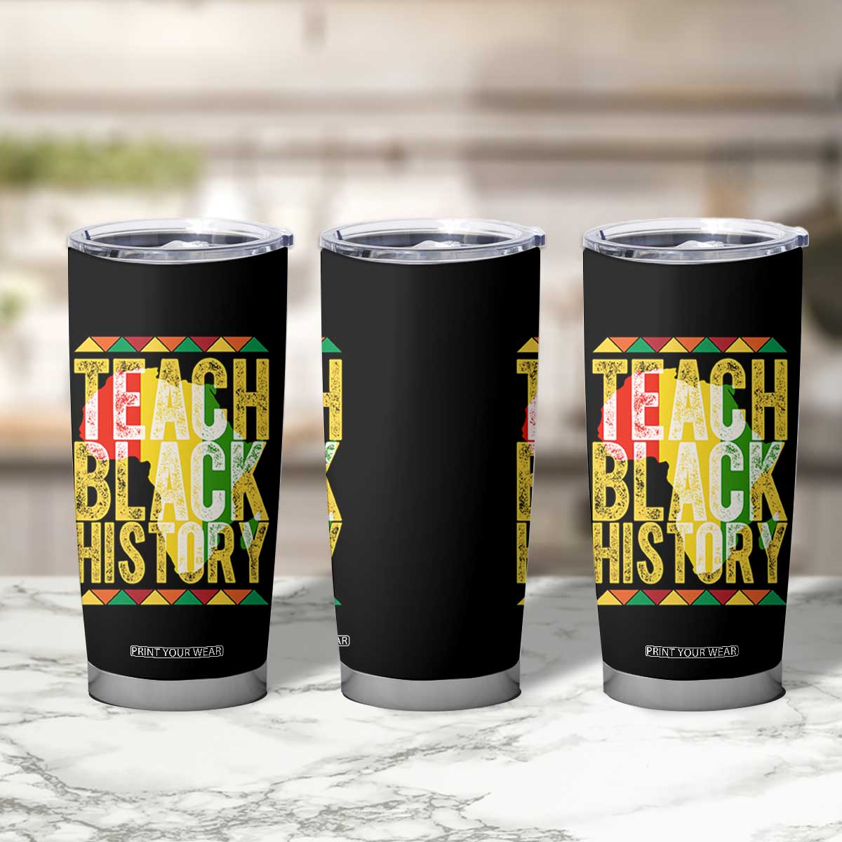 Teach Black History Tumbler Cup Black History Month Gift For Teachers TS12 Print Your Wear