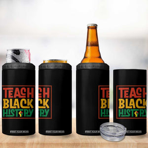 Black History Month Gift 4 in 1 Can Cooler Tumbler Teach Black History Empowerment TS12 Print Your Wear