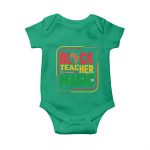 Black Teacher Magic Baby Onesie African American Pride Educator Gift TS12 Irish Green Print Your Wear