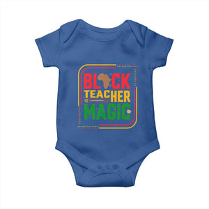 Black Teacher Magic Baby Onesie African American Pride Educator Gift TS12 Royal Blue Print Your Wear