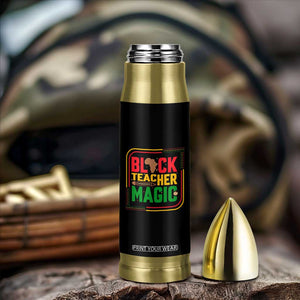 Black Teacher Magic Bullet Tumbler African American Pride Educator Gift TS12 Print Your Wear