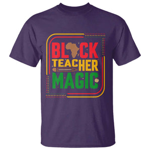 Black Teacher Magic T Shirt African American Pride Educator Gift TS12 Purple Print Your Wear