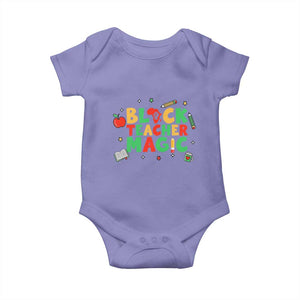 Inspirational Black Teacher Magic Baby Onesie African American History Month TS12 Violet Print Your Wear