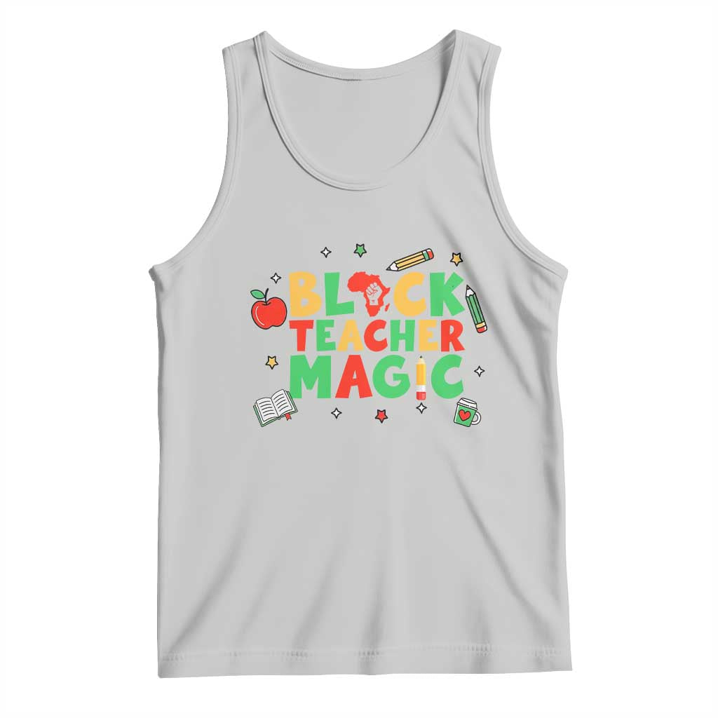 Inspirational Black Teacher Magic Tank Top African American History Month TS12 Ash Print Your Wear