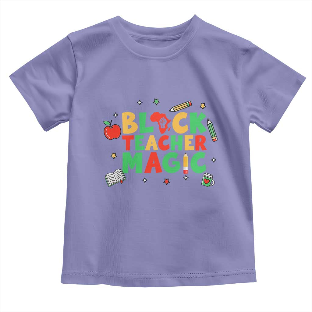Inspirational Black Teacher Magic Toddler T Shirt African American History Month TS12 Violet Print Your Wear