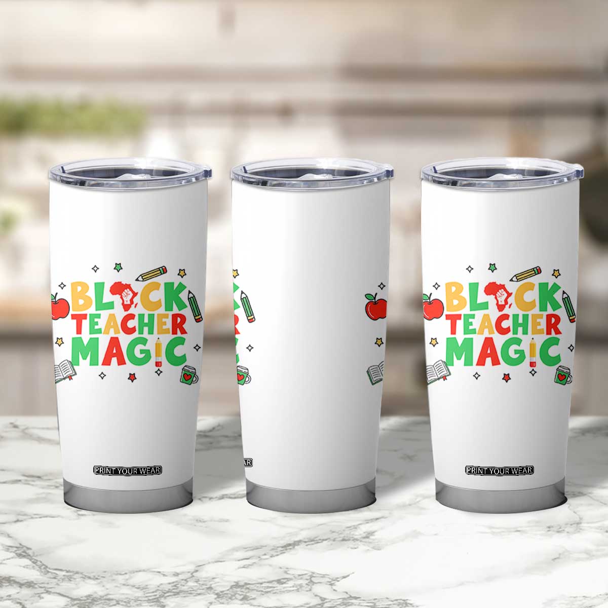 Inspirational Black Teacher Magic Tumbler Cup African American History Month TS12 Print Your Wear